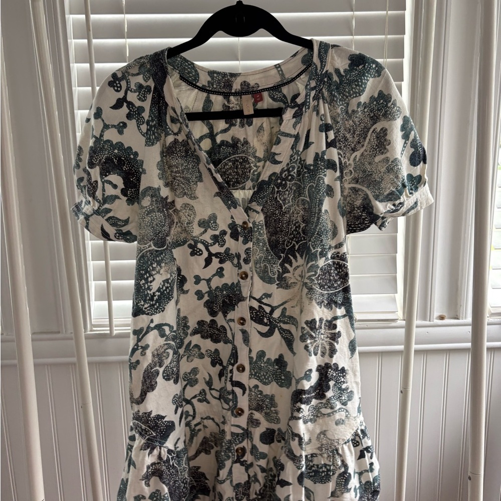 Pilcro Puff Sleeve Tunic Dress